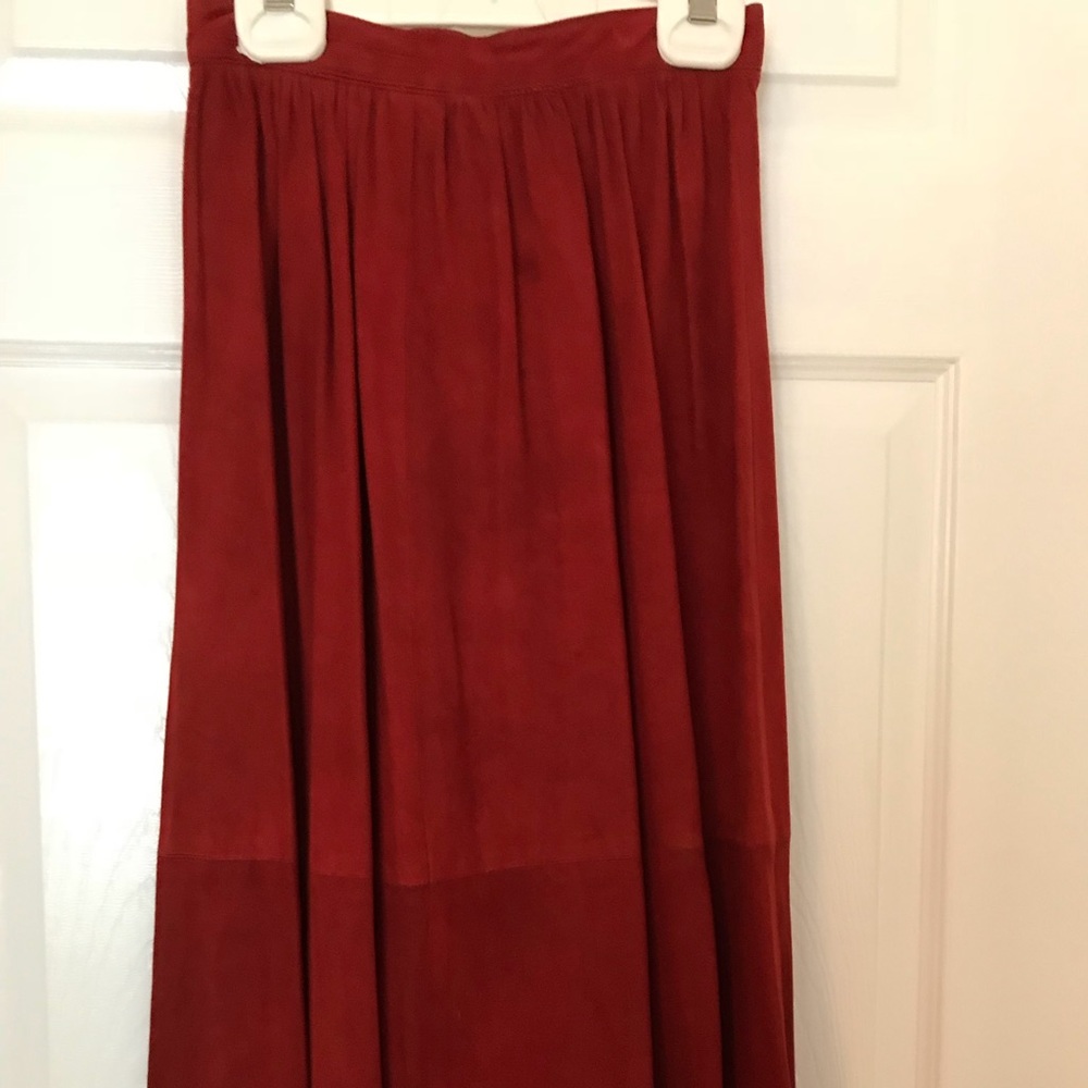 Giulliana Leather Skirt